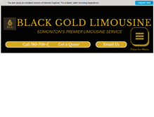 Tablet Screenshot of blackgoldlimo.ca
